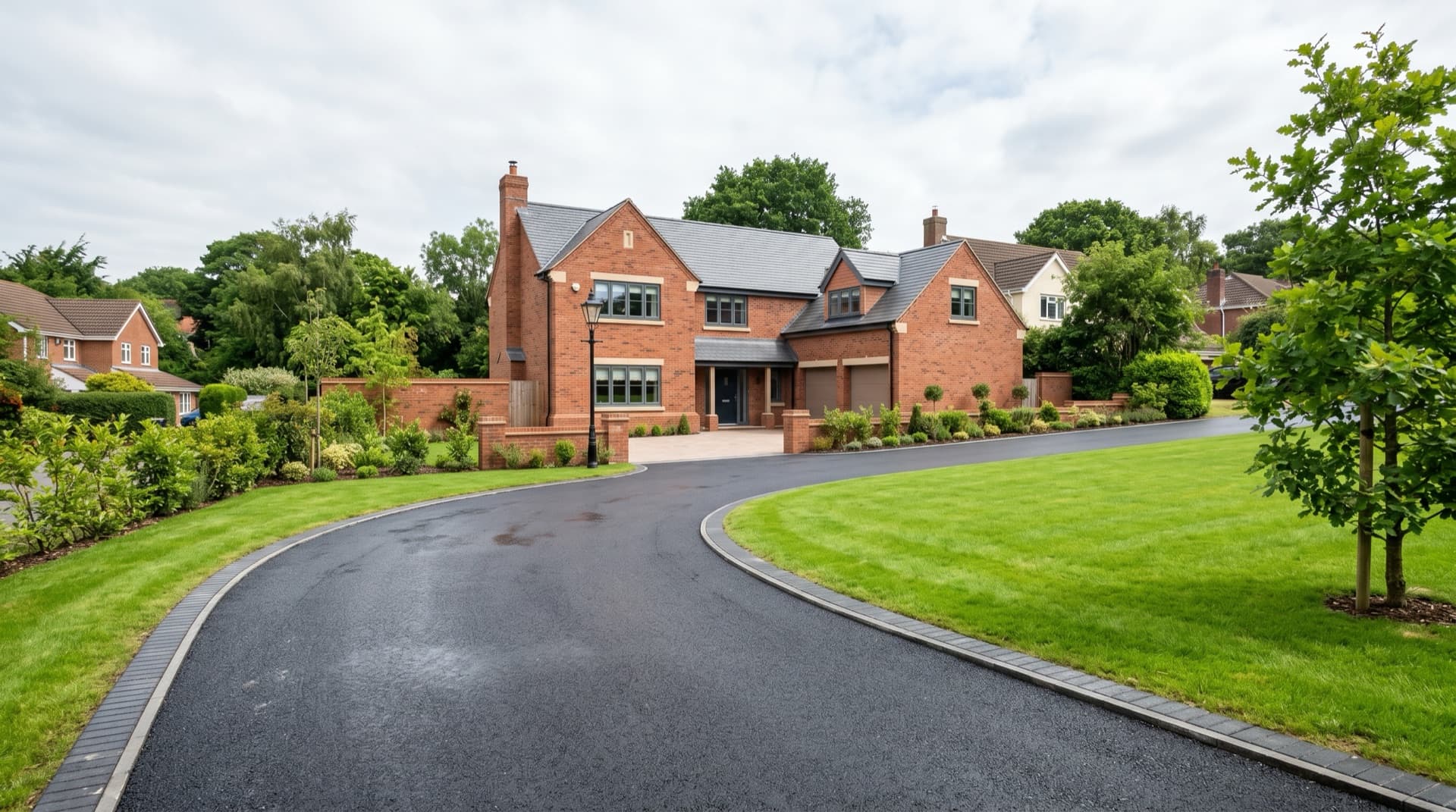 A freshly laid premium driveway in Bristol
